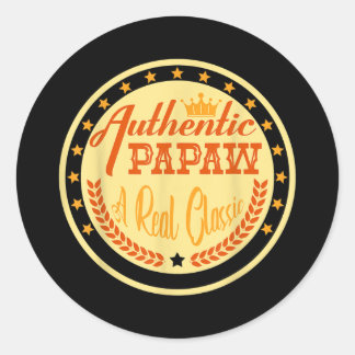 Geweldige ontwerp voor opbergpawpaw voor wollen va ronde sticker