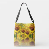 Geweldige ontwerp voor zonnebloemen crossbody tas (Achterkant)