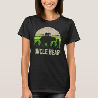 Geweldige Oom Beer Rood Gedekte Grafische Vader Da T-shirt