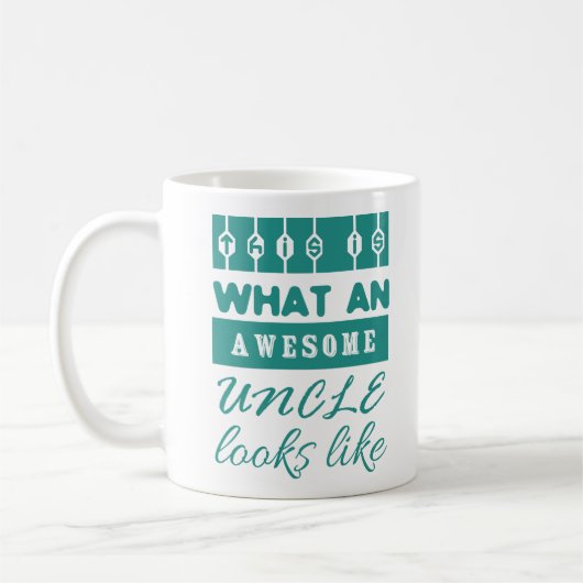 Geweldige oom Funny oom Quote Gift voor oom Koffiemok (Links)