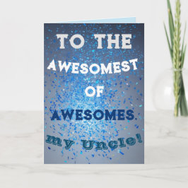 Geweldige Oom Kerstkaart Feestdagen Kaart