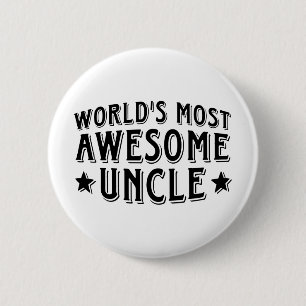 Geweldige oom ronde button 5,7 cm