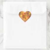 Geweldige oomkerst hart sticker (Tas)