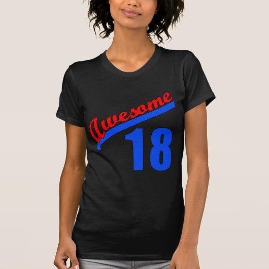 Geweldige op 18 jaar 18e verjaardag t-shirt (Voorkant)