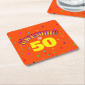 Geweldige op 50 kartonnen onderzetters (Schuin)