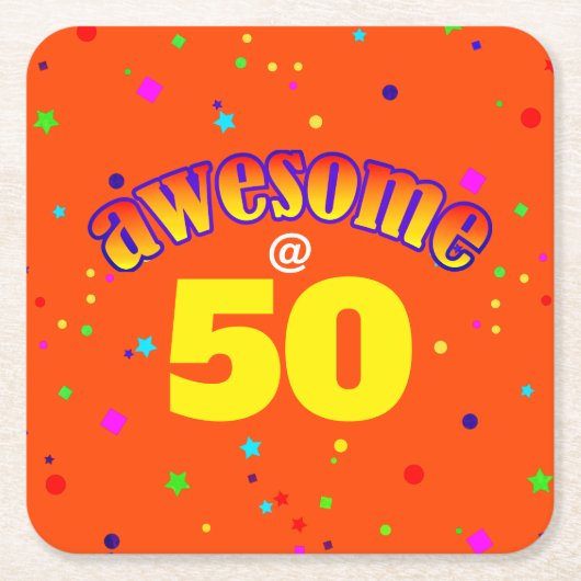 Geweldige op 50 kartonnen onderzetters (Voorkant)