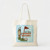 Geweldige opa Golf-canvas tas (Voorkant)