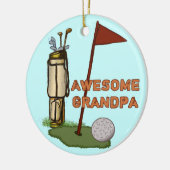 Geweldige opa Golf Keramisch Ornament (Links)
