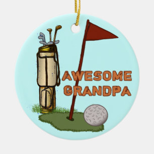 Geweldige Opa Golf Keramisch Ornament