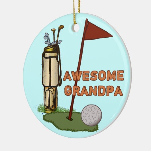 Geweldige opa Golf ornament (Links)