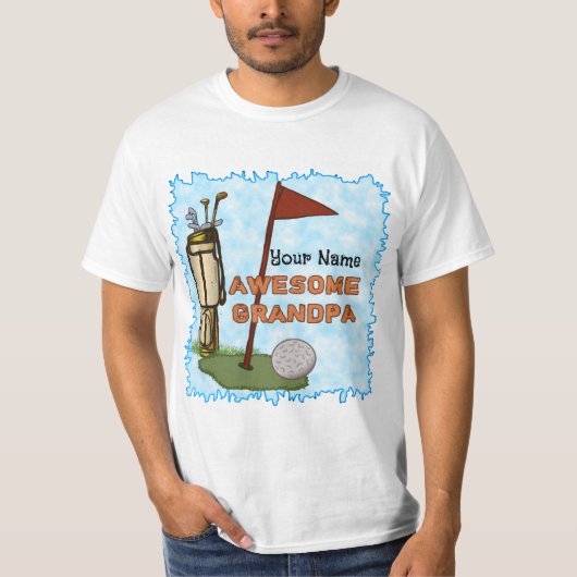 Geweldige opa Golf T-shirt (Voorkant)