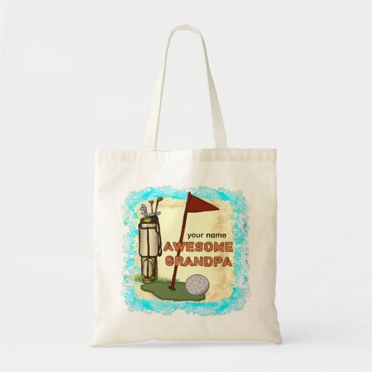 Geweldige opa Golf Tote Bag (Voorkant)