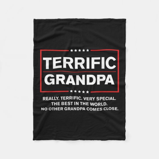Geweldige opa - grappige Donald Trump-campagne Fleece Deken (Voorkant)