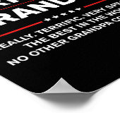 Geweldige opa - grappige Donald Trump-campagne Poster (Hoek)