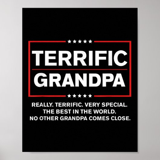 Geweldige opa - grappige Donald Trump-campagne Poster (Voorkant)