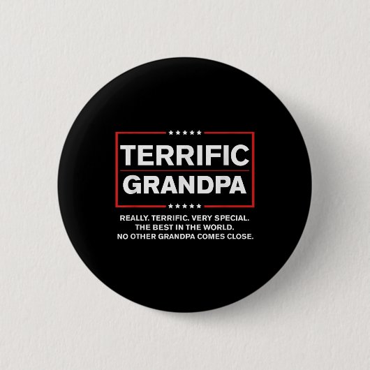 Geweldige opa - grappige Donald Trump-campagne Ronde Button 5,7 Cm (Voorkant)