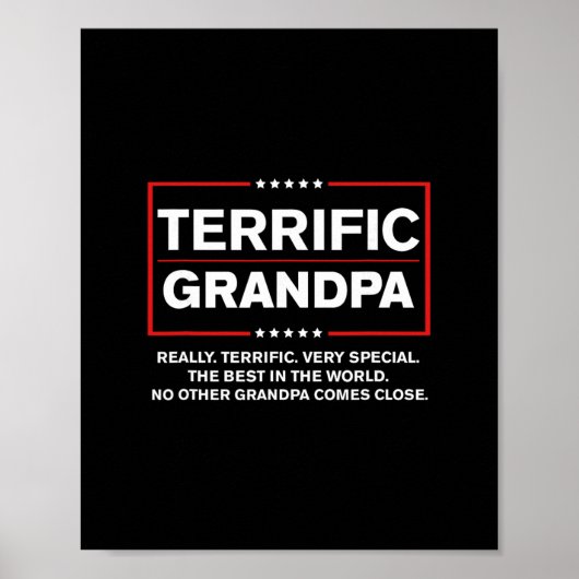 Geweldige opa - Grappige Donald Trump Campagne Sti Poster (Voorkant)