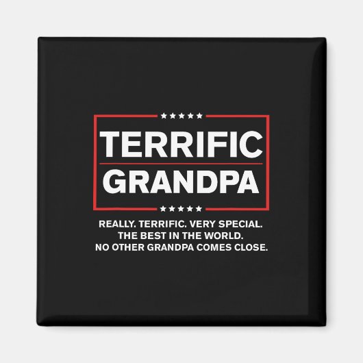 Geweldige opa - grappige Donald Trump campagne stu Magneet (Voorkant)