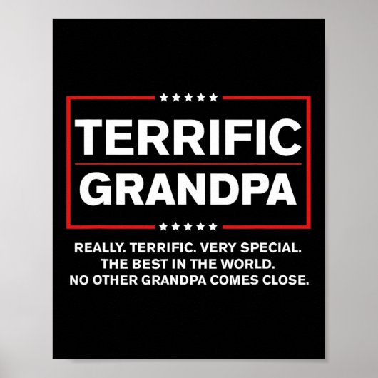 Geweldige opa - grappige Donald Trump campagne stu Poster (Voorkant)