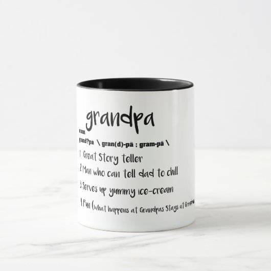 geweldige opa vaders kerstdag grappig mok (Midden)