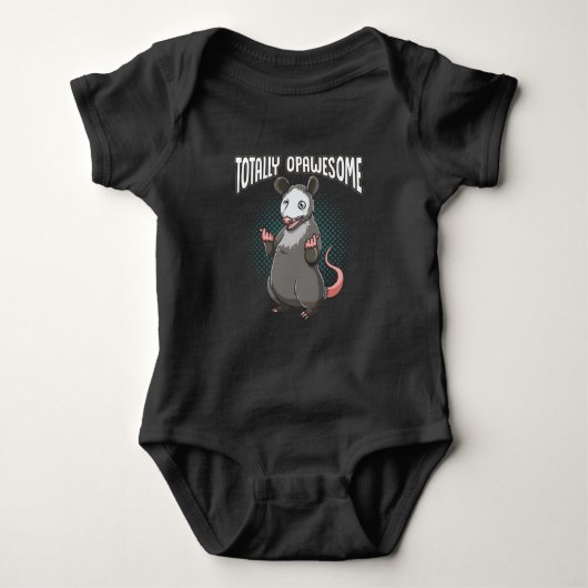 Geweldige Opossum Animal Humor Love Romper (Voorkant)