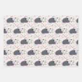 Geweldige oppossum Possum wrapping paper floral ro (Voorkant)