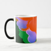 Geweldige oranje en paarse wolken magische mok (Links)