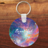 Geweldige Orion nebula die sterren schitteren "Moo Sleutelhanger (Voorkant)