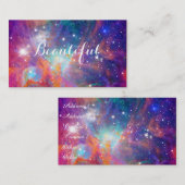 Geweldige Orion nebula die sterren schitteren "Moo Visitekaartje (Voorkant / Achterkant)