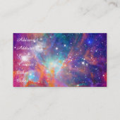 Geweldige Orion nebula die sterren schitteren "Moo Visitekaartje (Achterkant)
