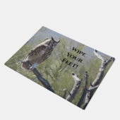 Geweldige orowl zegt dat je je voeten wrijft! deurmat (Schuin)