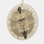 Geweldige orthopedieverpleegster keramisch ornament (Links)