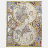 Geweldige  oude wereldkaarten Antiek kaarten Fleece Deken (Voorkant)