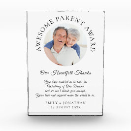 Geweldige Ouder Bedankt Van Nieuwgehuwden Trouwen Fotoblokken