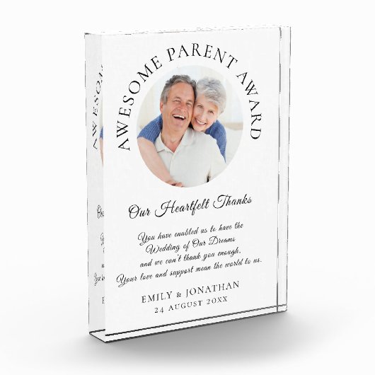 Geweldige Ouder Bedankt Van Nieuwgehuwden Trouwen Fotoblokken (Links)