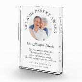 Geweldige Ouder Bedankt Van Nieuwgehuwden Trouwen Fotoblokken (Rechts)