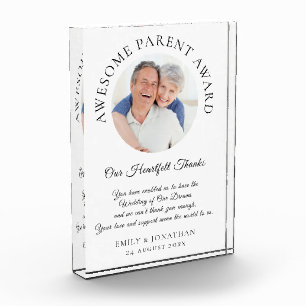 Geweldige Ouder Bedankt Van Pasgetrouwden Trouwdag Fotoblokken