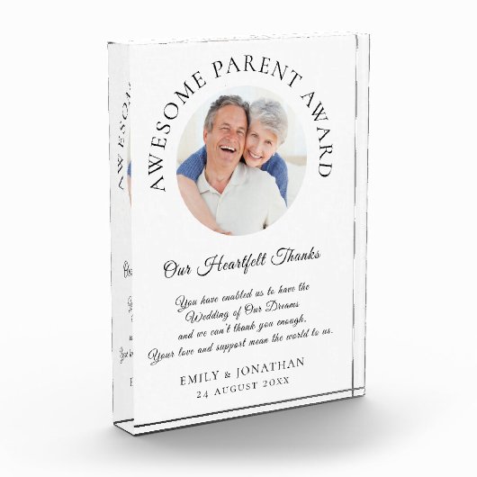 Geweldige ouderlijke Bedankt van Passen getrouwd b Fotoblokken (Links)