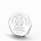 Geweldige Ouderprijs / Bedankt van Bride & Groom Fotoblokken (Rechts)