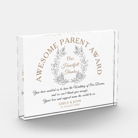 Geweldige Ouderprijs Bedankt van Bride & Groom Fotoblokken (Links)