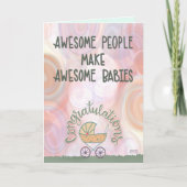 Geweldige Ouders Leuke Baby Inspirivity Kaart (Voorkant)