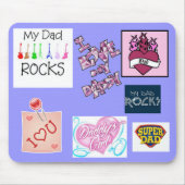 Geweldige pa Mousepad Muismat (Voorkant)