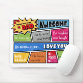 Geweldige pa Mousepad Muismat (Met muis)