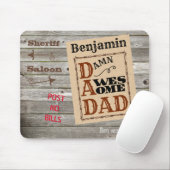 Geweldige pa Westerne Geëigende Muismat van de Naa (Met muis)