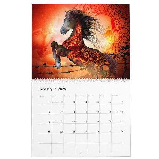 Geweldige paarden kalender (Feb 2026)