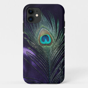 Geweldige Paarse Peacock-doezelaar iPhone 11 Hoesje