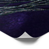 Geweldige Paarse Peacock-doezelaar Poster (Hoek)