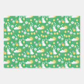 Geweldige paaswikkelpapier Flat Sheet Set van 3 Inpakpapier Vel (Voorkant 3)