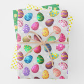 Geweldige paaswikkelpapier Flat Sheet Set van 3 Inpakpapier Vel (In situ)