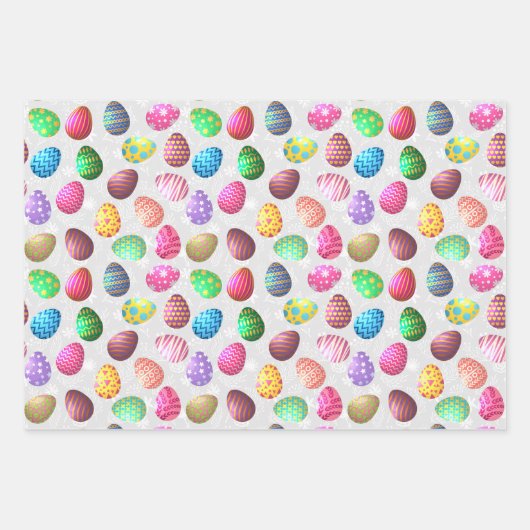 Geweldige paaswikkelpapier Flat Sheet Set van 3 Inpakpapier Vel (Voorkant)